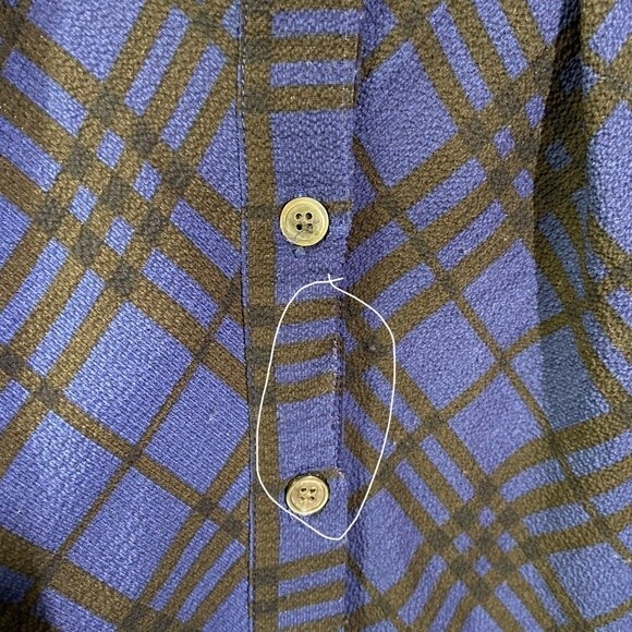 Thakoon collective blue plaid shirtdress size 6 - Picture 12 of 12